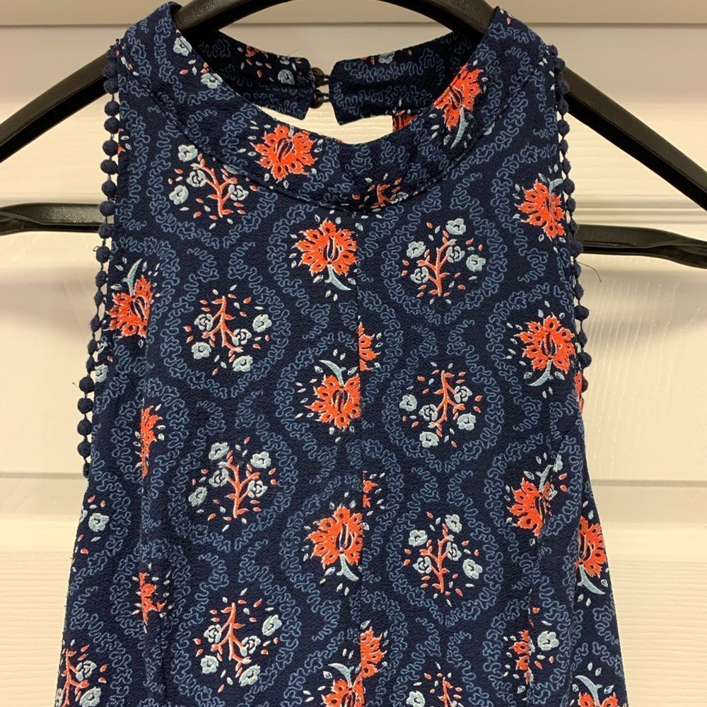 Altar’d State Halter Back Pom Pom Trimmed Dress sz L